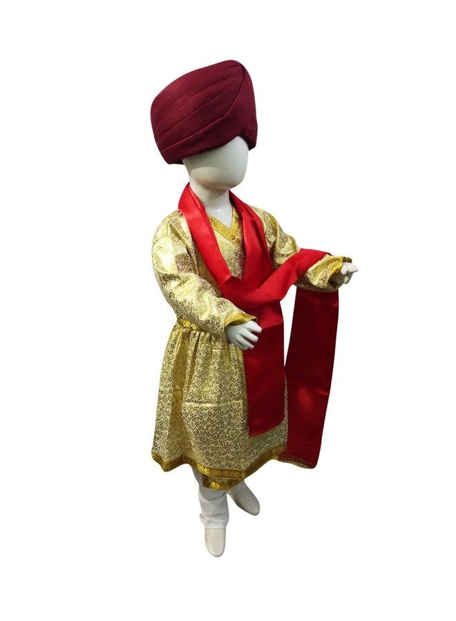 BookMyCostume Sikh Wedding Punjabi Dulha Groom With Turban Kids Fancy Dress Costume 12-14 years - Image 2
